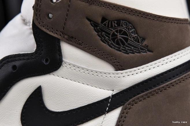 Rep Husky MOCHA 555088-105 AIR JORDAN DARK HIGH RETRO 1 0715